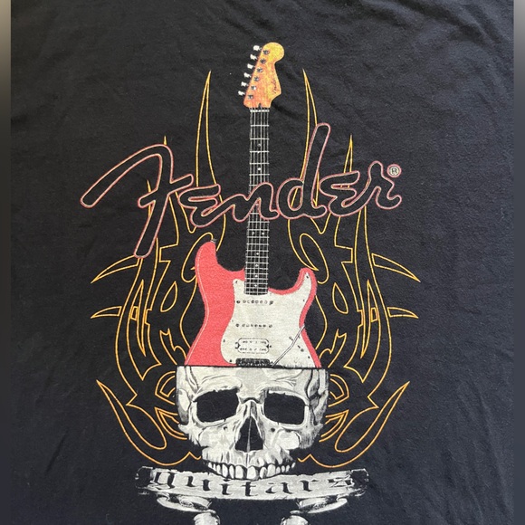 Vintage Fender T-shirt Men’s Large Graphic Guitar - Picture 2 of 9